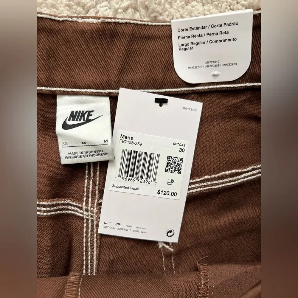 Nike Life Straight Leg Carpenter Pants Cacao Wow